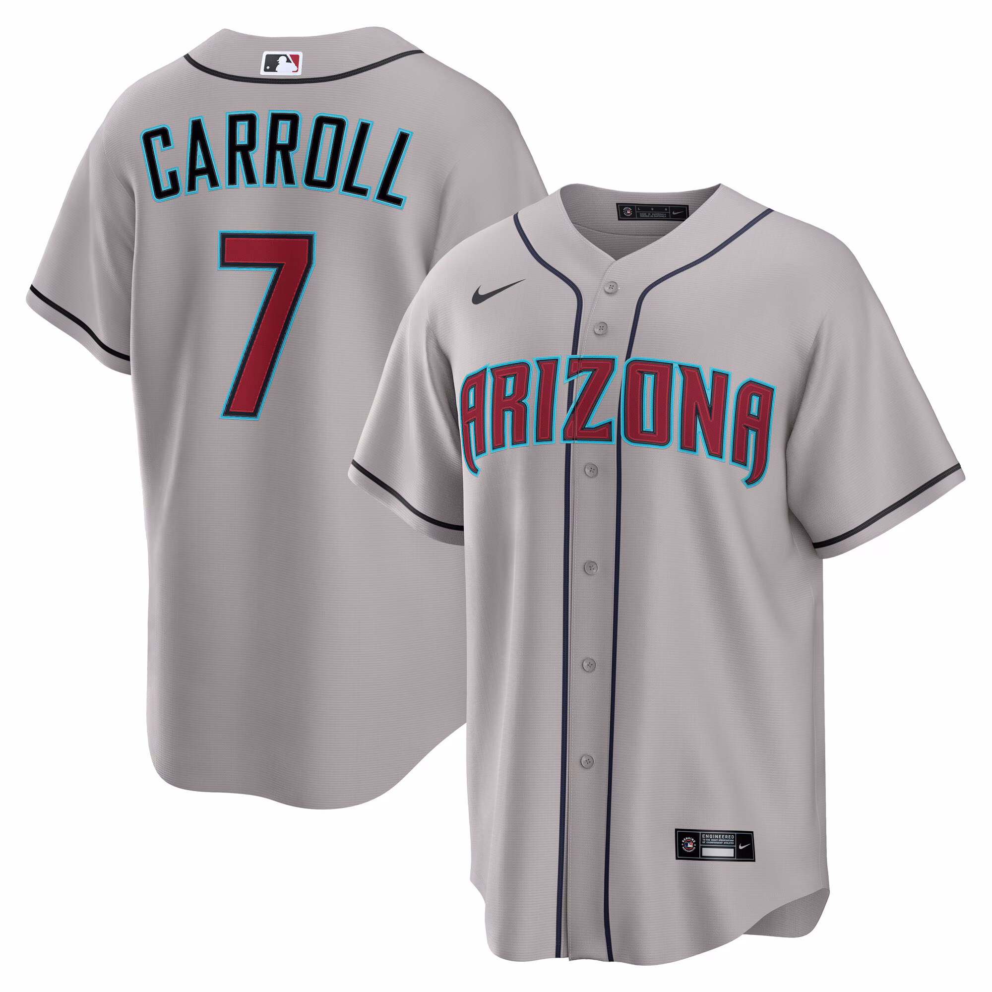 Arizona Diamondbacks Corbin Carroll #7 Gray Road Replica Jersey