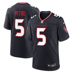 Jalen Pitre #5 Houston Texans Game Jersey - Navy