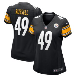 Chapelle Russell Pittsburgh Steelers  Women's Game Player Jersey - Black