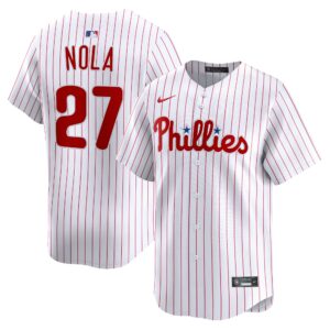 Philadelphia Phillies Aaron Nola #27 White Home Limited Player Jersey
