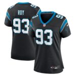 Bravvion Roy Carolina Panthers  Women's Team Game Jersey - Black