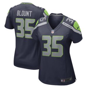 Joey Blount Seattle Seahawks  Women's Game Player Jersey - College Navy