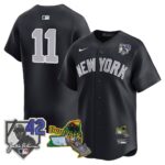 Anthony Volpe #11 New York Yankees Jackie Robinson Patch Collection Limited Jersey - Navy