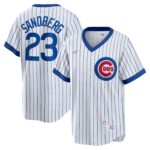 Men's Chicago Cubs Ryne Sandberg  White Home Cooperstown Collection Player Jersey