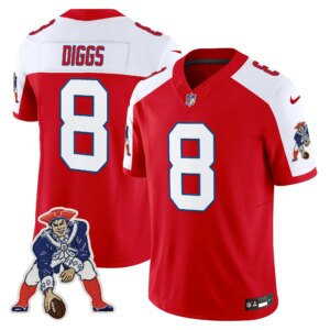Stefon Diggs #8 New England Patriots Throwback Vapor Limited Jersey - All Stitched