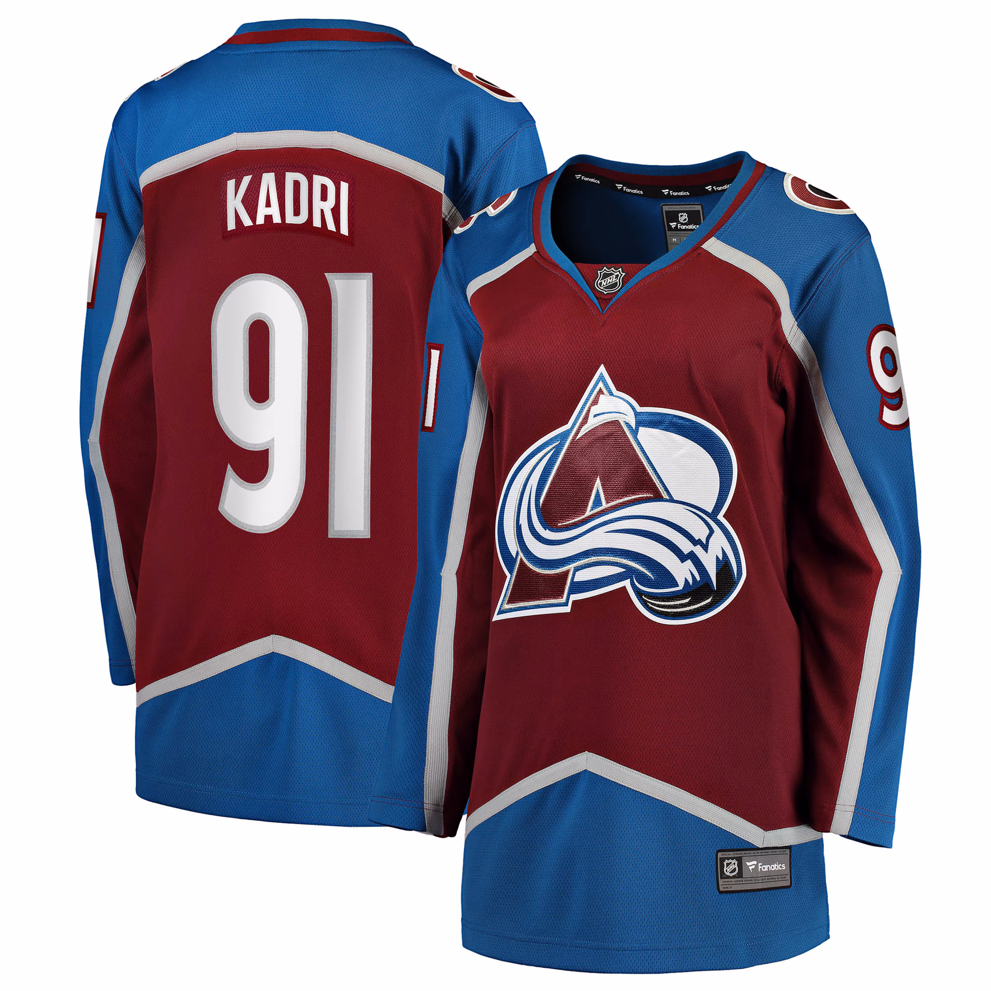 Women's Colorado Avalanche Nazem Kadri #91 Fanatics Burgundy Home Breakaway Jersey