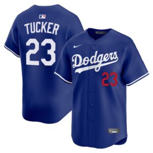 Kyle Tucker #23 Los Angeles Dodgers Cool Base Jersey - Royal