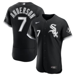 Men's Chicago White Sox Tim Anderson  Black Alternate Player Jersey