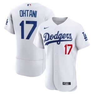 Men's Los Angeles Dodgers #17 Shohei Ohtani Flexbase  White Jersey