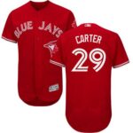 Toronto Blue Jays #29 Joe Carter Red Flexbase Collection Canada Day Stitched Jersey