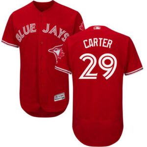 Toronto Blue Jays #29 Joe Carter Red Flexbase Collection Canada Day Stitched Jersey