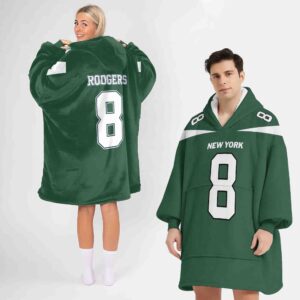 Adult AR 8 New York Football Unisex Blanket Hoodie