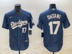 Men's Los Angeles Dodgers #17  Blue Shohei Ohtani Jersey