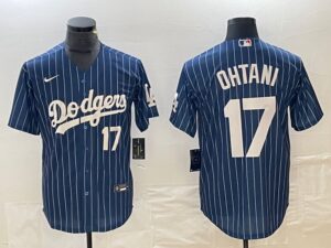 Men's Los Angeles Dodgers #17  Blue Shohei Ohtani Jersey
