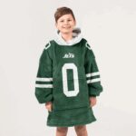 Kid B.A 0 New York J Football Unisex Blanket Hoodie