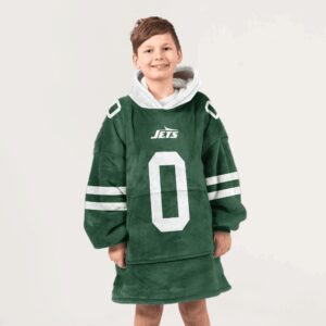 Kid B.A 0 New York J Football Unisex Blanket Hoodie