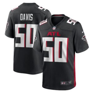 Tae Davis Atlanta Falcons Team Game Jersey -  Black