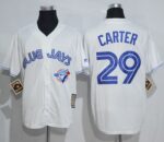 Toronto Blue Jays #29 Joe Carter White Cooperstown Throwback Stitched Jersey