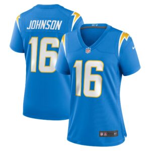 Tyler Johnson Los Angeles Chargers Women's Team Game Jersey -  Powder Blue