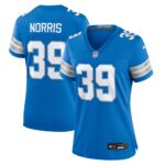Morice Norris Detroit Lions Women's Game Jersey -  Blue