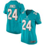 Byron Jones Miami Dolphins  Women's Game Jersey - Aqua