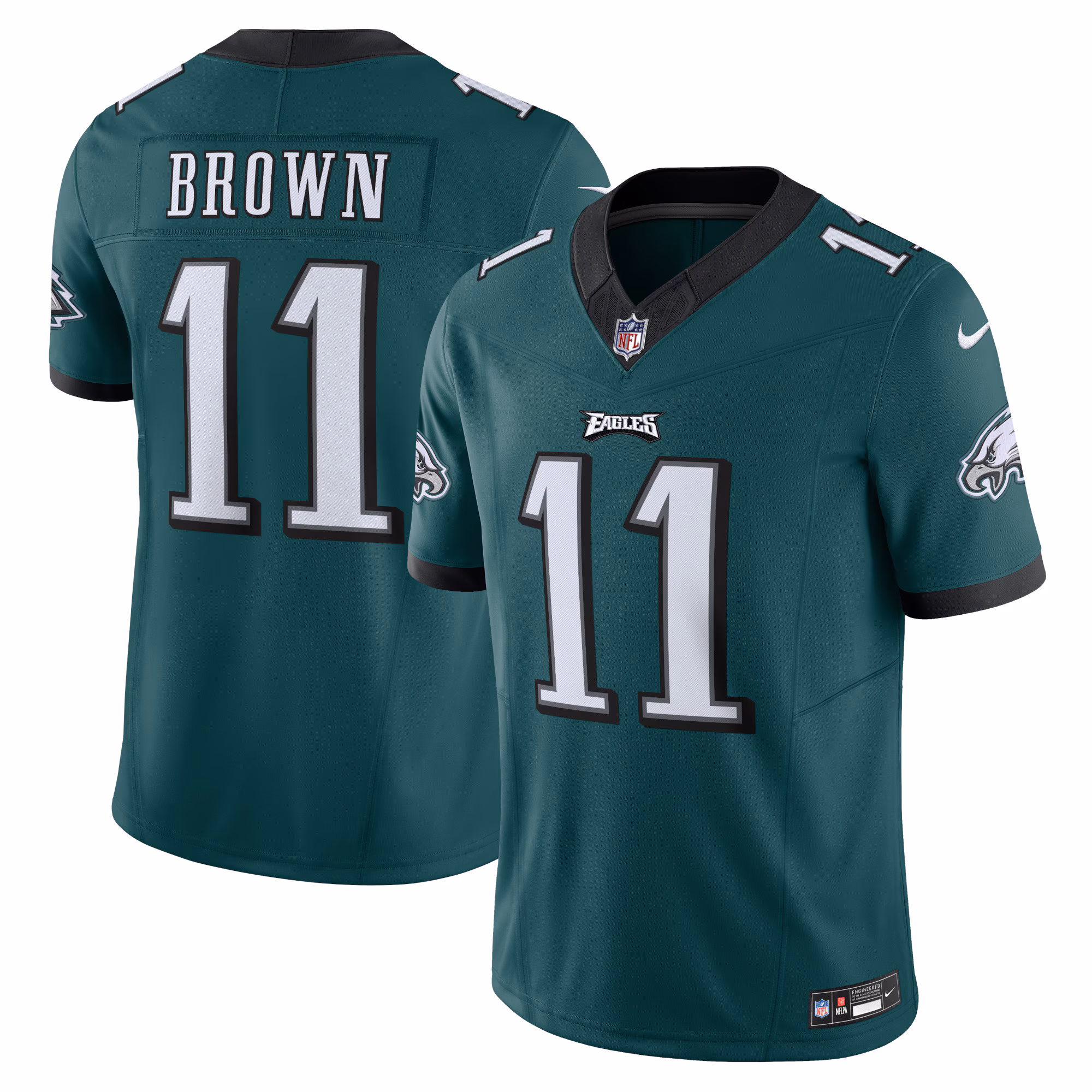 A.J. Brown Philadelphia Eagles #11 Vapor F.U.S.E. Limited Jersey - Green