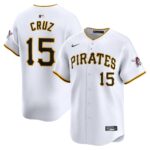 Men's Pittsburgh Pirates #15 Oneil Cruzs  White Home Limited Player Jersey