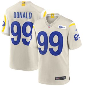 Aaron Donald Los Angeles Rams  Player Game Jersey - Bone