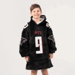 Kid 9 Atlanta Football Unisex Blanket Hoodie