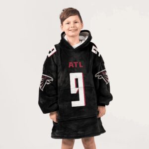 Kid 9 Atlanta Football Unisex Blanket Hoodie