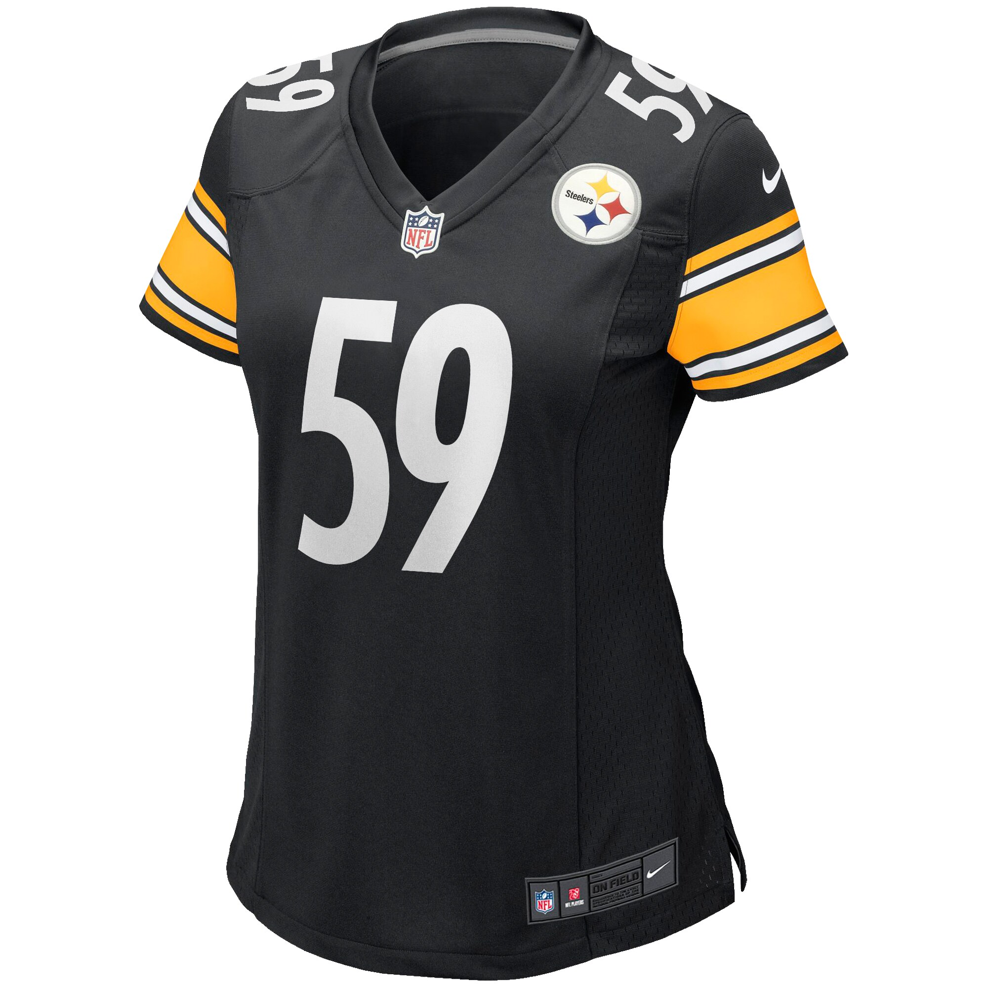 Jack Ham Pittsburgh Steelers Women's Game Retired Player Jersey - Black - Image 2