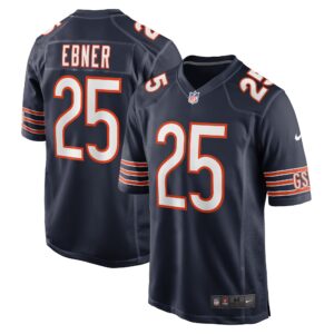Trestan Ebner Chicago Bears  Game Player Jersey - Navy