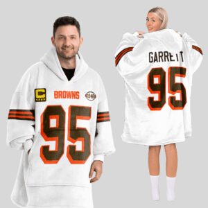 Adult M.G 95 Captain Cleveland Football Unisex Blanket Hoodie