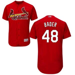 St. Louis Cardinals #48 Harrison Bader Red Flexbase Collection Stitched Jersey