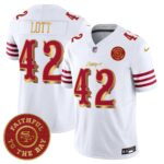 San Francisco 49ers Ronnie Lott # 42 SF "Rivalries" Vapor Limited Jersey - Faithful To The Bay Patch - All Stitched