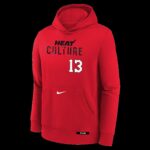 Bam Adebayo HEAT Culture: Blood Red Name & Number Youth Hoodie