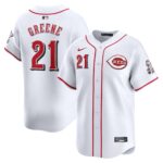 Men's Cincinnati Reds Hunter Greene  White Home Limited Player Jersey