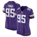 Khyiris Tonga Minnesota Vikings  Women's Home Game Player Jersey - Purple