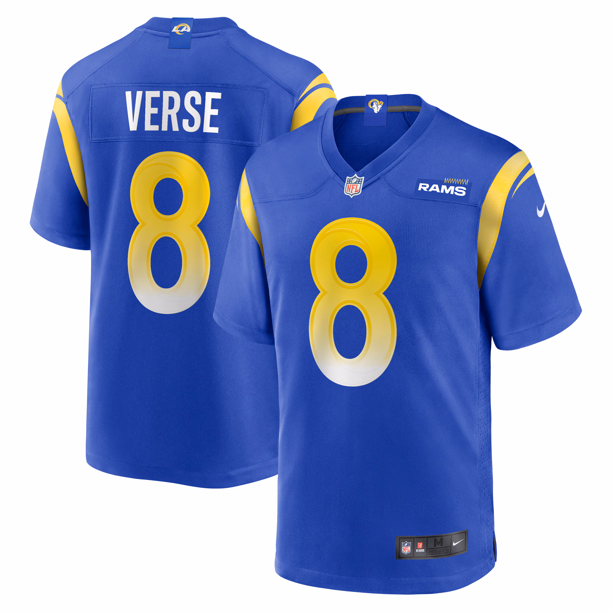 Jared Verse Los Angeles Rams 2024 Draft First Round Pick Player Game Jersey - Royal