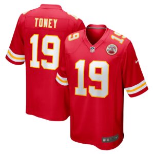 Kadarius Toney Kansas City Chiefs  Game Player Jersey - Red