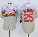 St. Louis Cardinals #25 Mark McGwire Grey New Cool Base Stitched Jersey