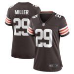 Herb Miller Cleveland Browns  Women's Game Player Jersey - Brown