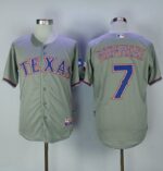 Texas Rangers #7 Ivan Rodriguez Grey Cool Base Stitched Jersey