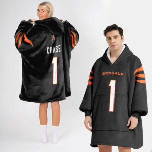 Adult J.C 1 Cincinnati Football Unisex Blanket Hoodie