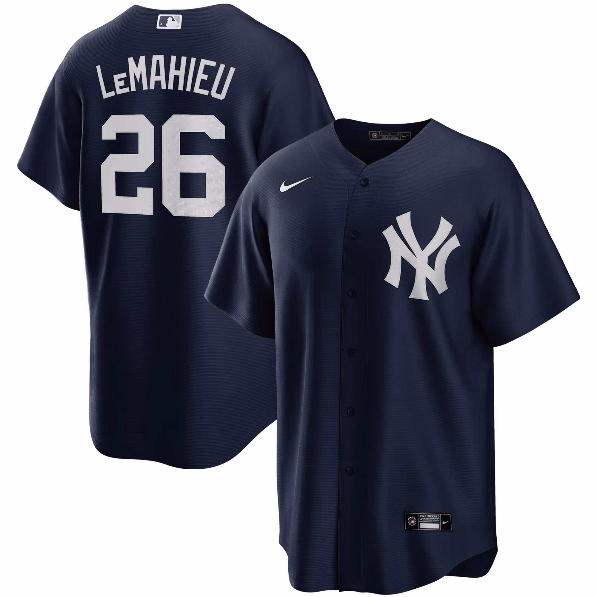 New York Yankees DJ LeMahieu #26 Navy Alternate Replica Player Jersey