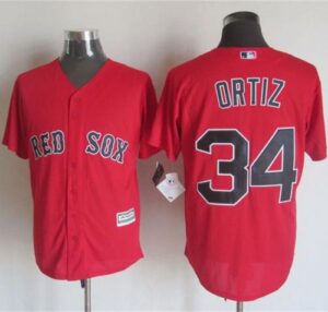 Boston Red Sox #34 David Ortiz Red New Cool Base Stitched Jersey