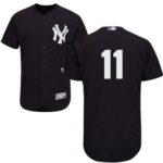 New York Yankees #11 Brett Gardner Navy Blue Flexbase Collection Stitched Jersey
