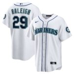 Men's Seattle Mariners Cal Raleigh  White Home Replica Jersey