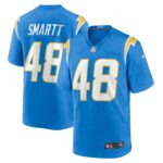 Stone Smartt Los Angeles Chargers  Game Player Jersey - Powder Blue