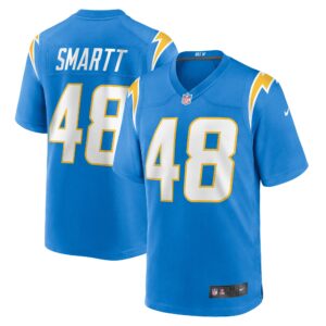 Stone Smartt Los Angeles Chargers  Game Player Jersey - Powder Blue